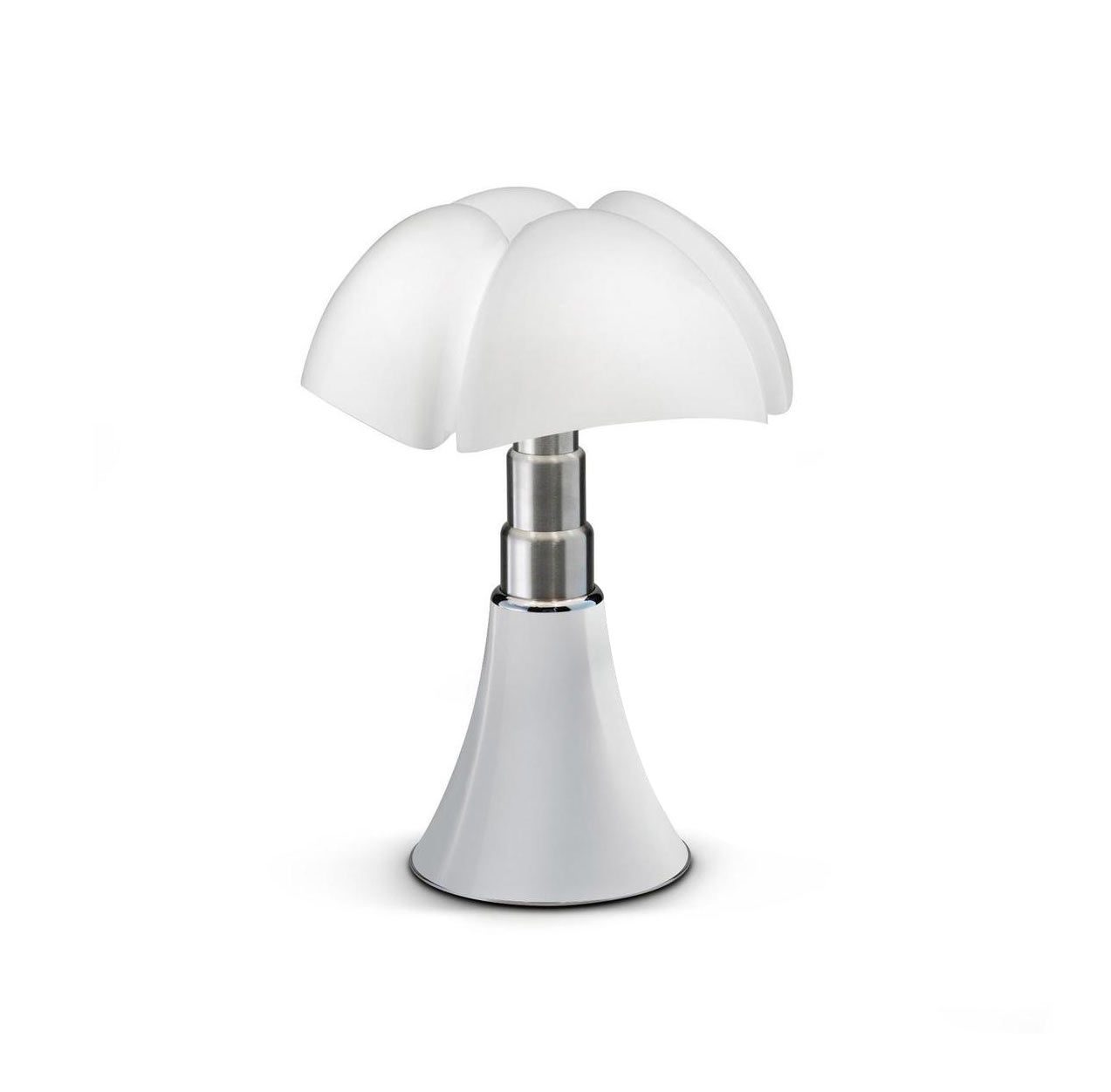 Lampe design Mini Pipistrello sans cable blanc, ampoule LED integrée, H.35cm