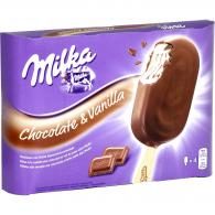 Glaces chocolat & vanille Milka