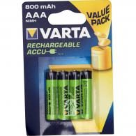 Pile rechargeable AAA NiMH 800 mAh Varta
