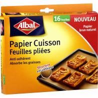 Papier cuisson feuilles 38×42 cm Albal