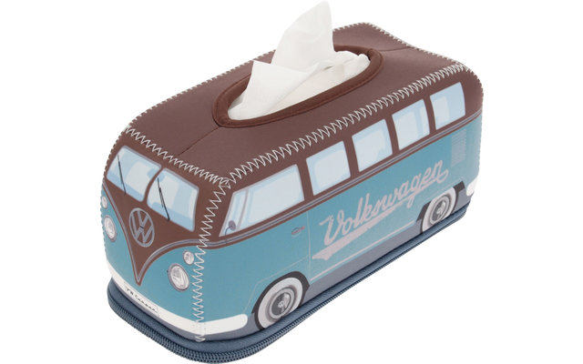 VW Collection T1 Bus 3D Distributeur de produits cosmétiques en néoprène pétrole / marron