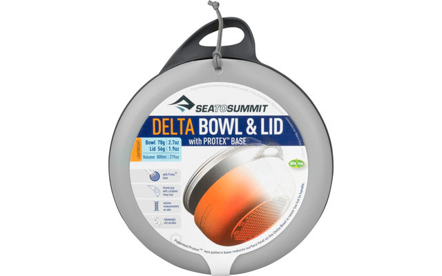 Sea to Summit Delta Bowl with Lid Bol avec couvercle bleu 0.8 litre