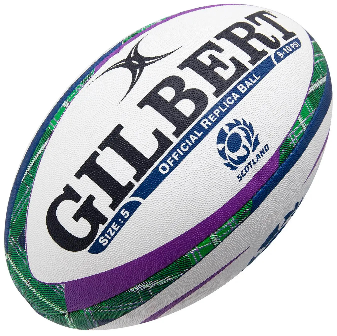 Ballon de Rugby Gilbert Ecosse Tartan