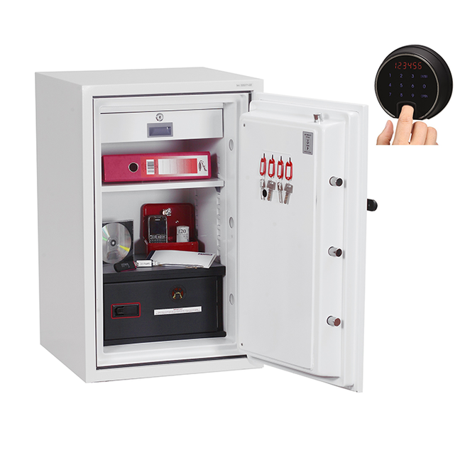 Coffre fort ignifuge supports informatiques – Serrure électronique et biométrique – PHOENIX DATA COMBI DS2502F