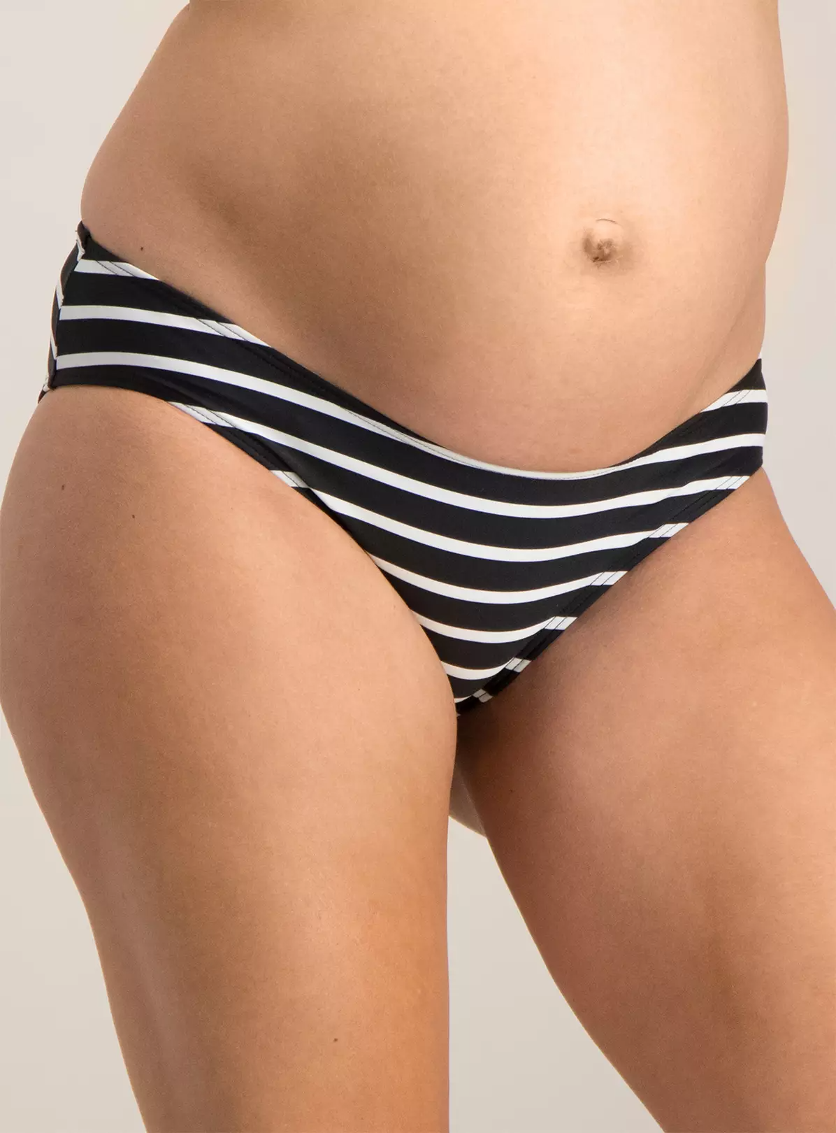 Maternity Monochrome Stripe Bikini Brief – 26