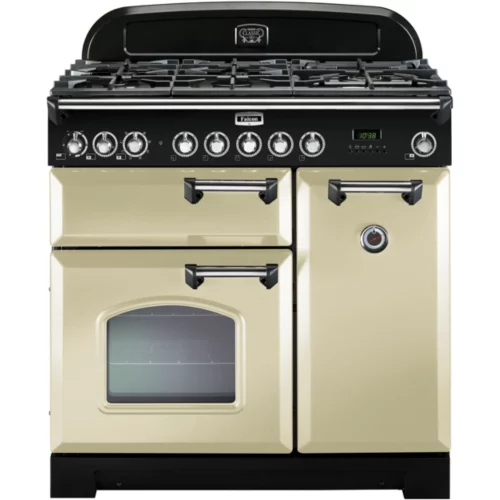 Piano de cuisson gaz Falcon DELUX90 MIXT CREM/CHROME