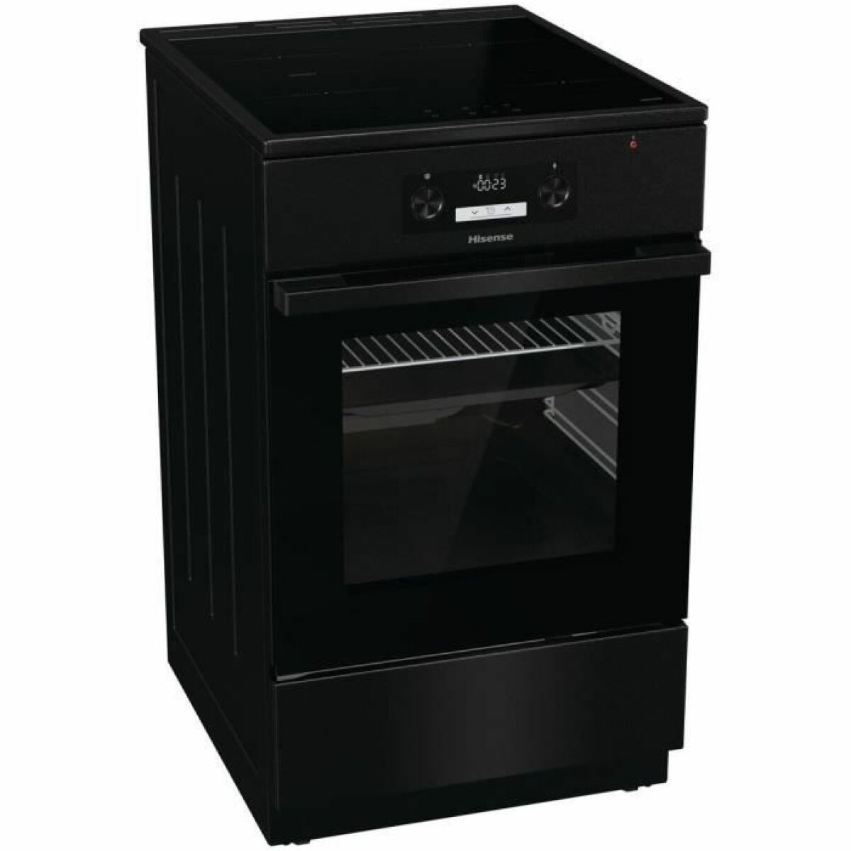 Cuisinière induction 50 cm – HISENSE HEI5C61BPG – 4 foyers induction avec ConnectZone – Four chaleur pulsée 70 L – Classe A