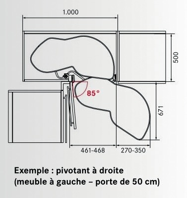 KIT LE MANS II HT 750/DROIT/500 MM ARENA CLASSIC CHROME-SS/AMORTISSEUR