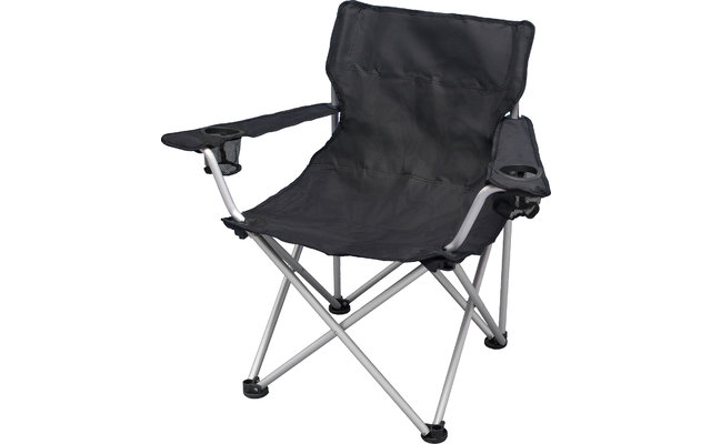 Basic Nature Travelchair confort chaise pliante noire