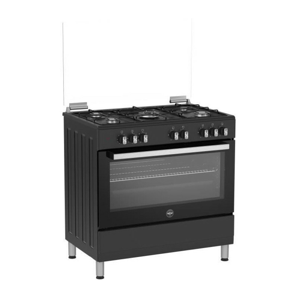 Cuisinière LA GERMANIA – sel9mn – 5 feux gaz – Four électrique – Multifonction – Noir