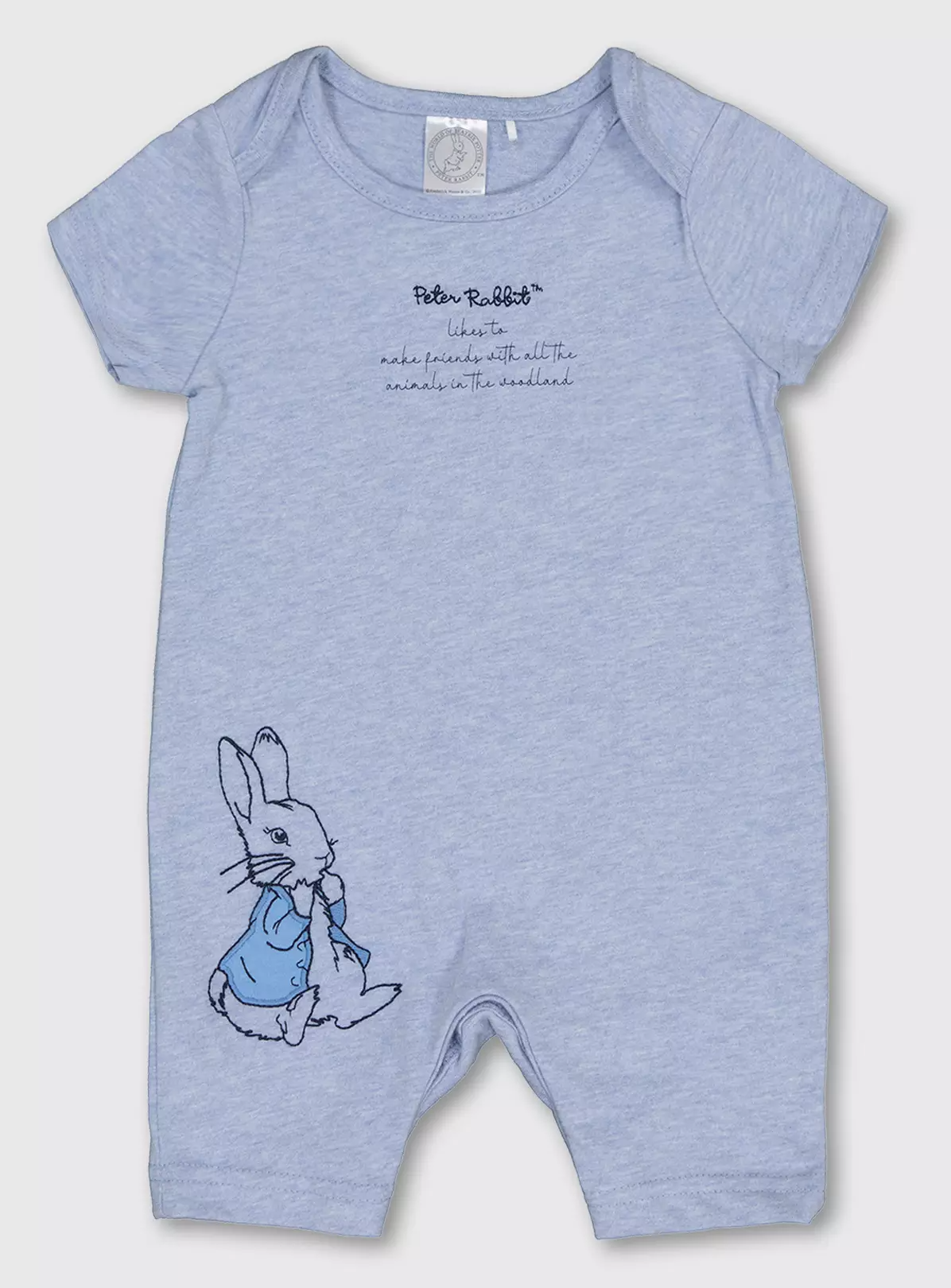 Peter Rabbit Blue Romper – Up to 1 mth