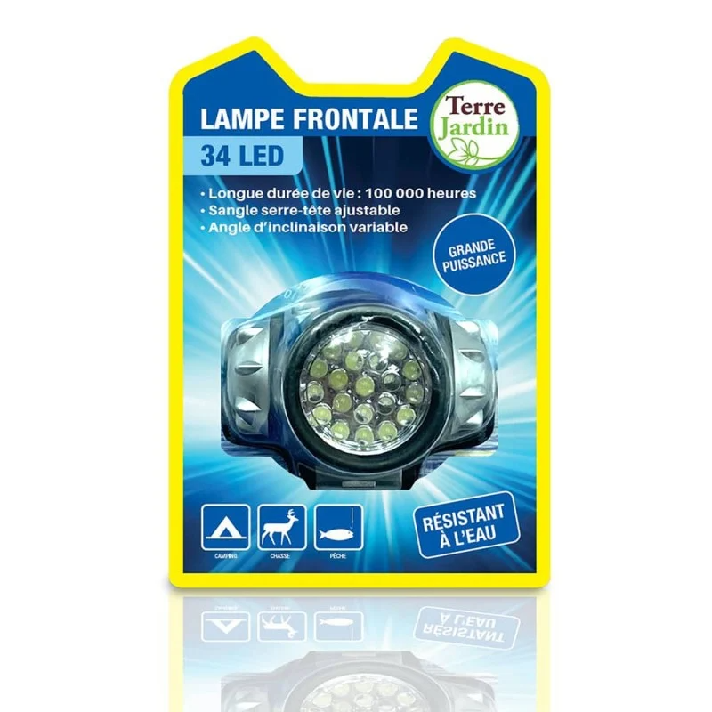 LAMPE FRONTALE 34 LEDS