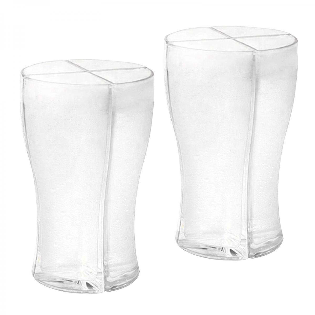 Schooner 4-en-1 Bar Maison Verre à Bière Fête Vacances à Boire Tasse De Fête Clair S