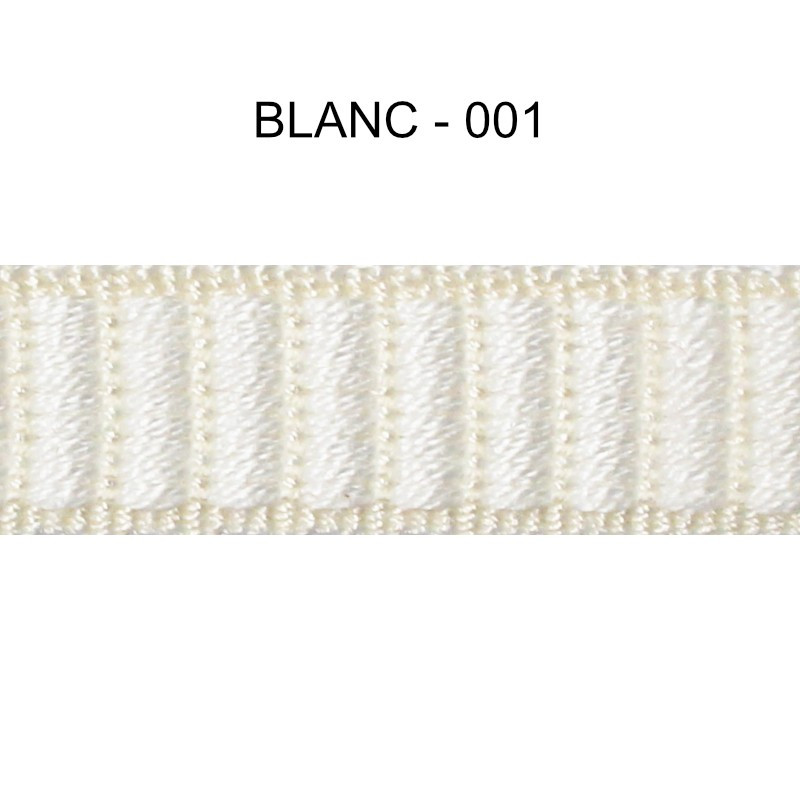Galon reps 12 mm – Blanc 001