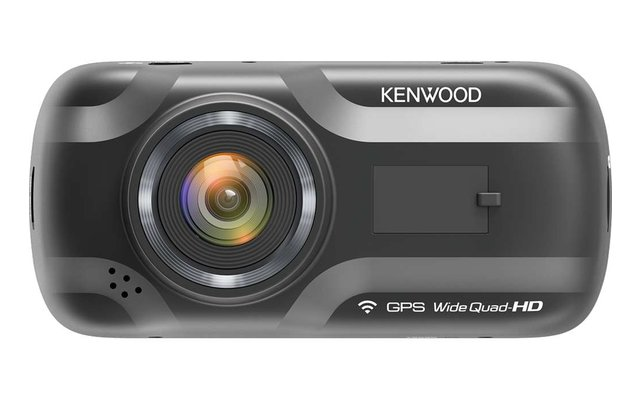 Kenwood DRV-A501W Wide Quad HD Dashcam avec G-Sensor ainsi que GPS et Wireless Link noir