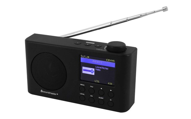 Soundmaster IR6500SW Radio Internet portable avec batterie intégrée et écran couleur noir