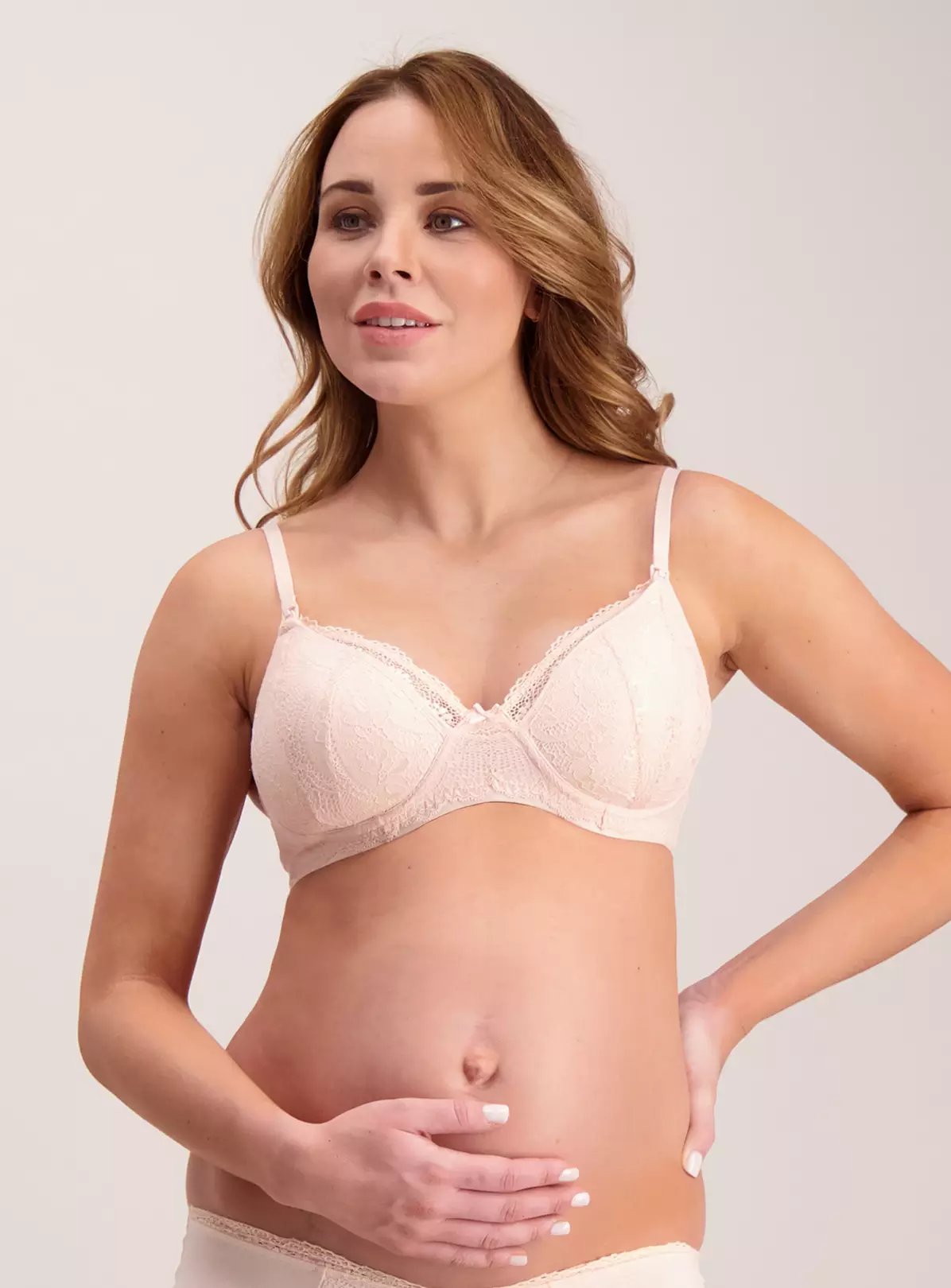 Maternity Pink Lace Nursing Bra – 32C