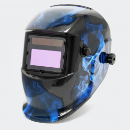 Masque de soudage automatique au design Blue Night, assombrissement entièrement automatique