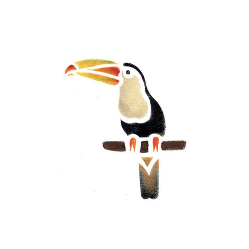 Mini pochoir – 13x16cm – toucan – Artist