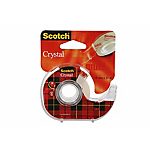 Rouleau de ruban adhésif invisible sur dévidoir – Scotch – Crystal – 19 mm x 15 m