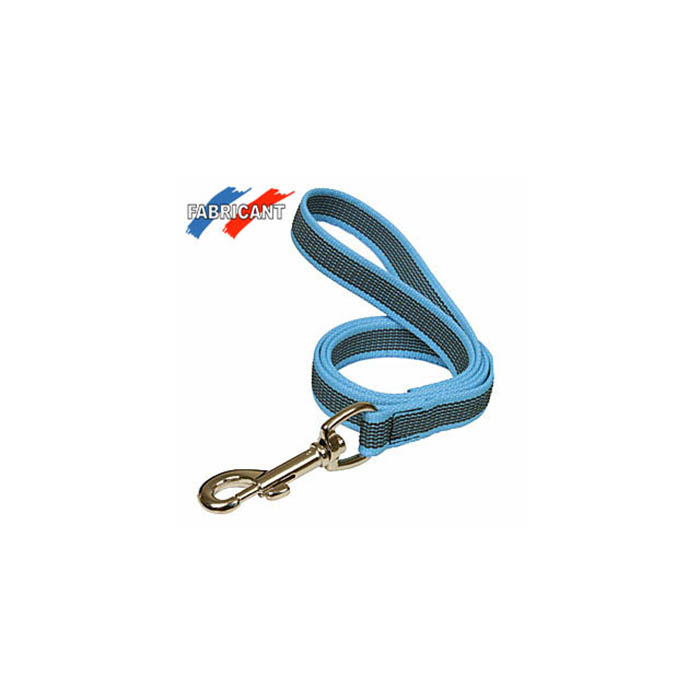 Laisse Gomme 1m bleue