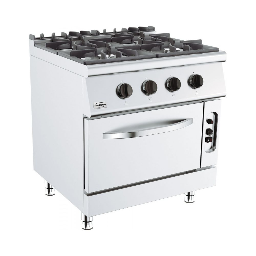 Fourneau sur Four De 4 ou 6 Feux Vifs – Série 700 – Combisteel – 800×700 700