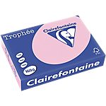 Ramette de papier couleur rose pastel de 250 feuilles – Clairefontaine Trophee – A4 – 160g/m²