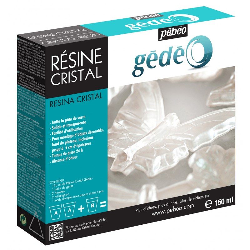 Kit résine Cristal Gédéo 150 ml – Pébéo