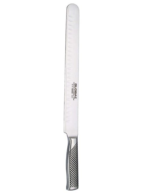 Couteau à jambon Global , lame alvéolée G60