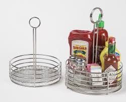 Porte condiments et sauces inox ø 19 cm