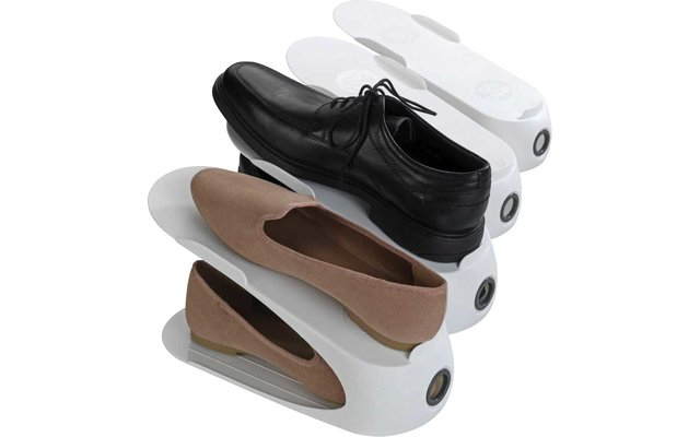 Porte-chaussures Wenko blanc, set de 4