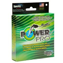 FILS/TRESSES PECHE AUX LEURRES POWERPRO 135M 15/100 VERTE POWER PRO