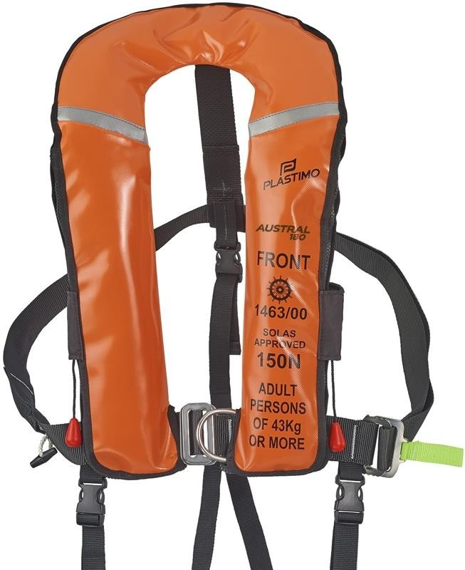 Gilet gonflable Plastimo Austral HR 180N automatique masque integré