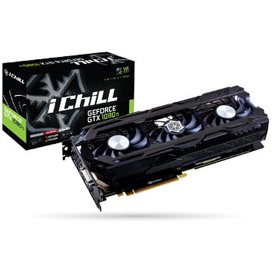 Inno3D GeForce GTX 1080 Ti iChiLL X3 Ultra – 11 Go GeForce GTX 1080 Ti, 1607 MHz, PCI-Express 16x, 11 Go, 11 400 MHz