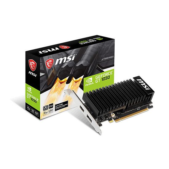 MSI GeForce GT 1030 LP OC – 2 Go (DDR4) GeForce GT 1030, 1189 MHz, PCI-Express 16x, 2 Go