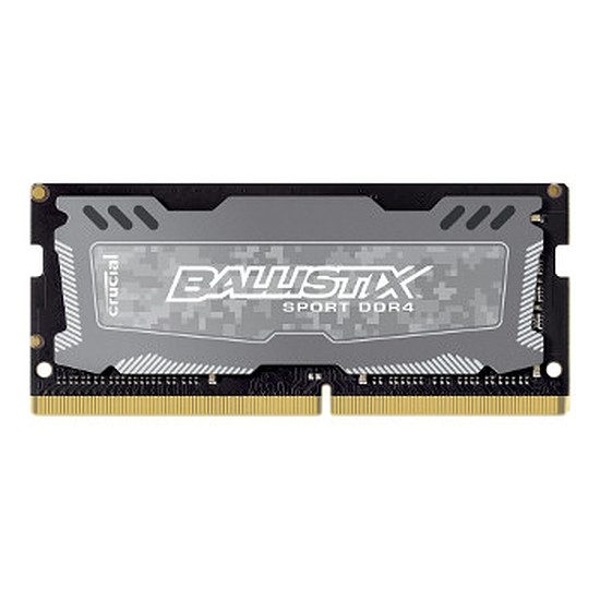 Ballistix SO-DIMM Sport LT DDR4 4 Go 2666 MHz CAS 16 RAM PC Portable, DDR4, 4 Go, 2666 MHz – PC21300, 16-16-16, 1,20 Volts, BLS4G4S26BFSD