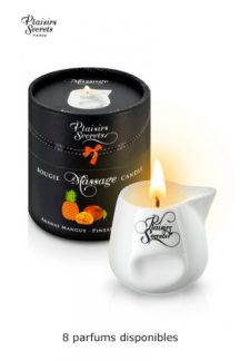 Bougie de massage gourmande