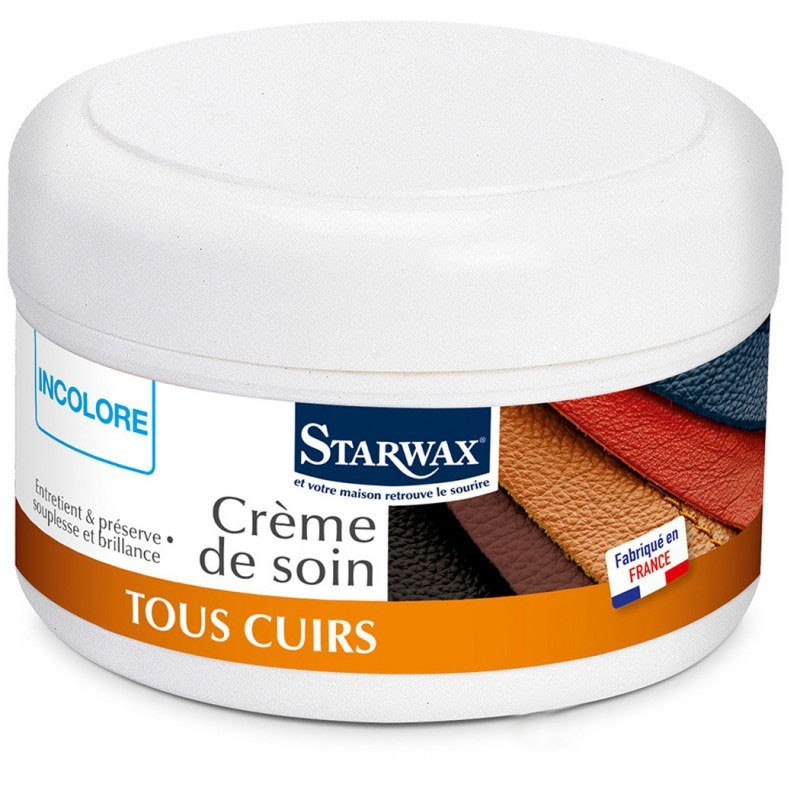 Crème de soin réhydratante incolore pour cuir STARWAX 150 ml