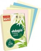 RAMETTE 500 FEUILLES PAPIER REPRO ADAGIO A4 80G – 5 COULEURS PASTEL ASSORTIES