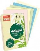 RAMETTE DE 250 FEUILLES PAPIER REPRO ADAGIO A3 80G – 5 COULEURS PASTEL ASSORTIES