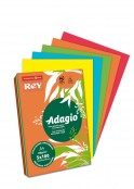 RAMETTE 500 FEUILLES PAPIER REPRO ADAGIO A4 80G – 5 COULEURS VIVES ASSORTIES