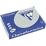 Ramette de papier couleur gris acier pastel de 500 feuilles – Clairefontaine Trophee – A4 – 80g/m²