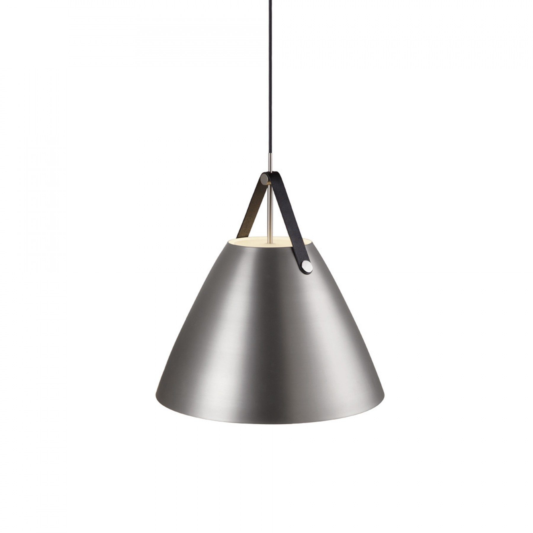 Suspension, e27 scandinave Strap 36 métal acier brossé 1 x 60 W