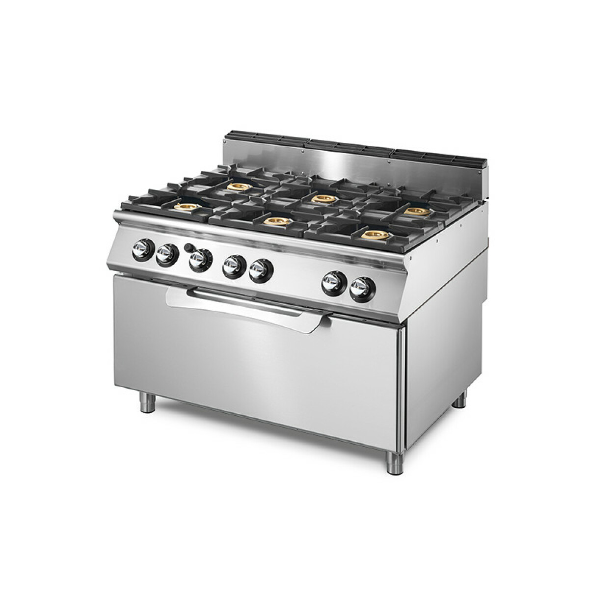 Cuisinière gaz sur four gaz statique maxi, 6 brûleurs- Virtus – VS90120CFGG