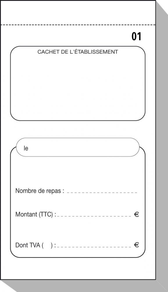 Bloc fiche repas Dupli par 10