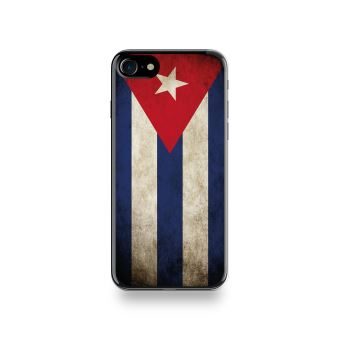 Coque Iphone 8 Silicone motif Drapeau Cuba Vintage