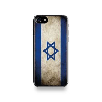 Coque Iphone 8 Silicone motif Drapeau Israël Vintage