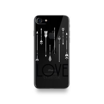 Coque Iphone 8 Silicone motif Fleche Love