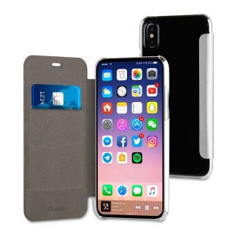 Muvit Etui Folio Case Argent Pour Apple Iphone 8