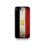 Coque Iphone 8 Silicone motif Drapeau Égypte Vintage